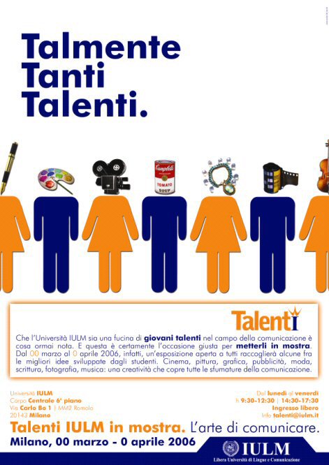 Talenti Iulm exibition